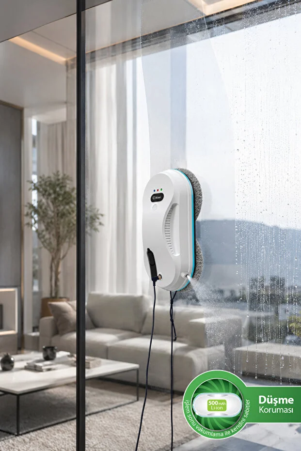 Kwc-7130 Uzaktan Kumandalı Sıvı Püskürtmeli Cam Silme Robotu